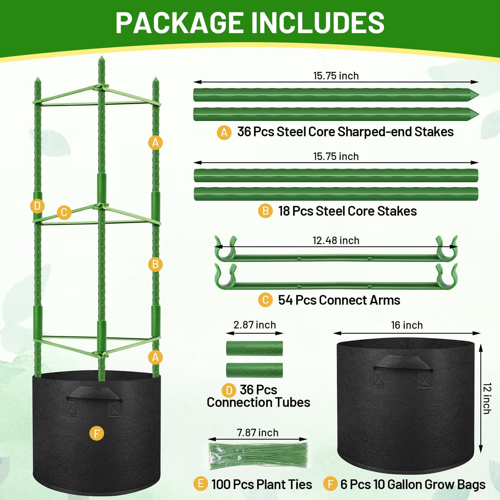 Legigo tomato cages assembly guide shows easy, tool-free setup.