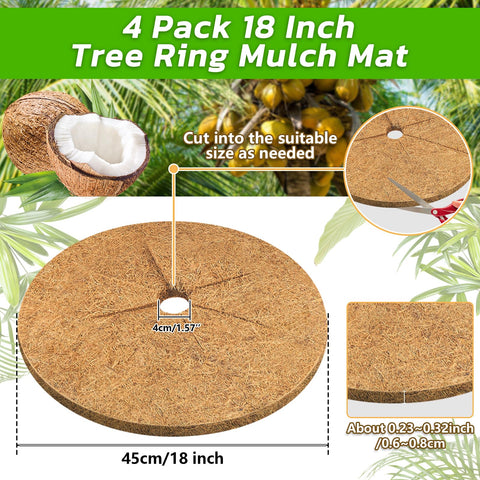 Legigo tree protector mat close-up shows durable natural coconut texture.