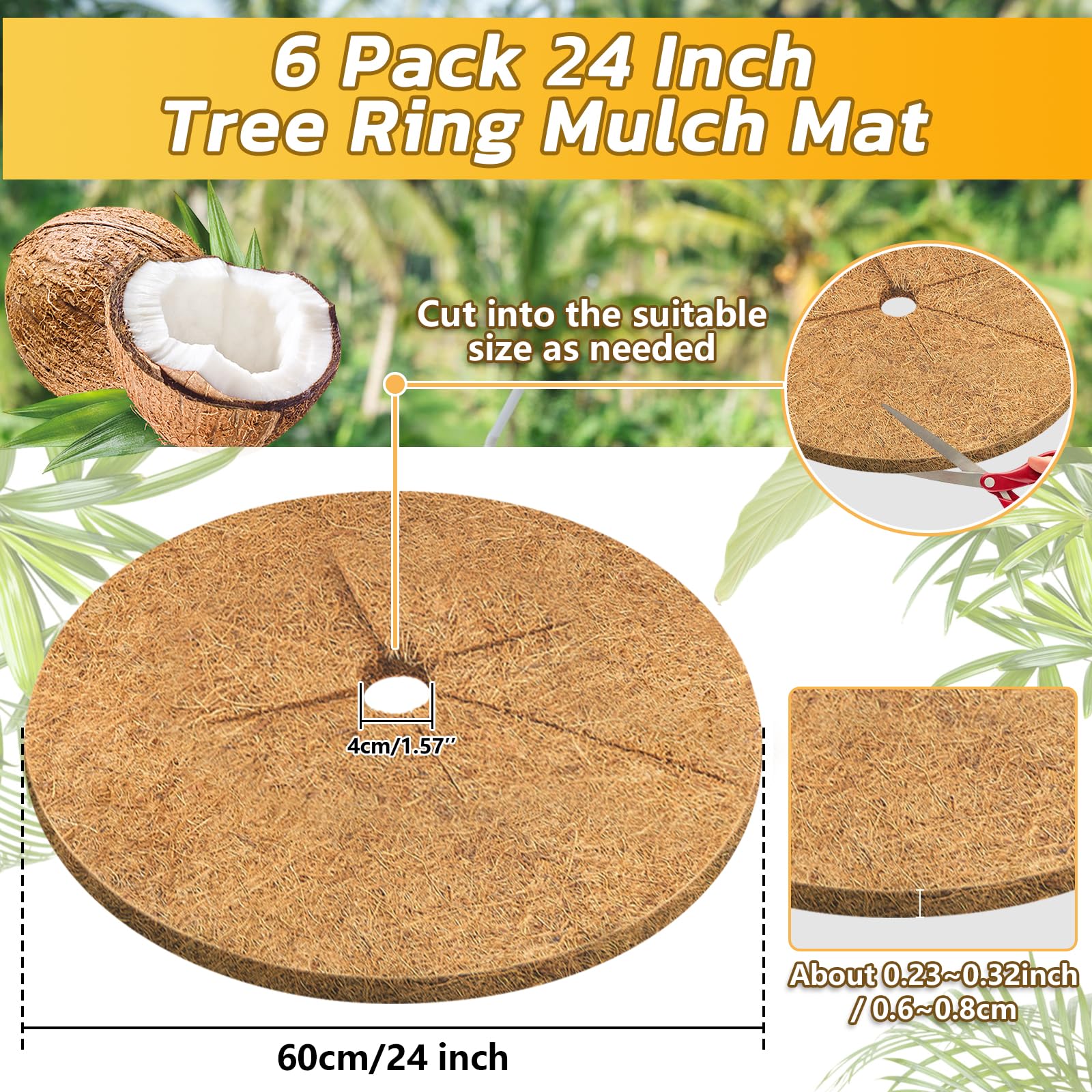 Legigo tree ring protector mat placed around the base of a plant