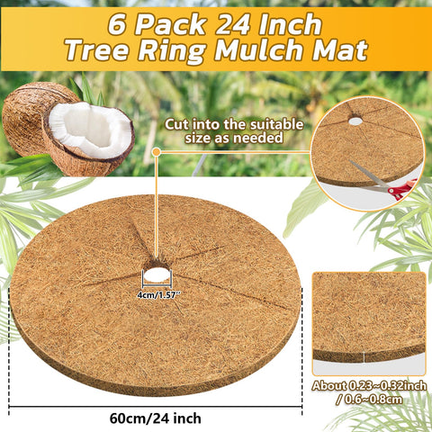 Legigo tree ring protector mat placed around the base of a plant