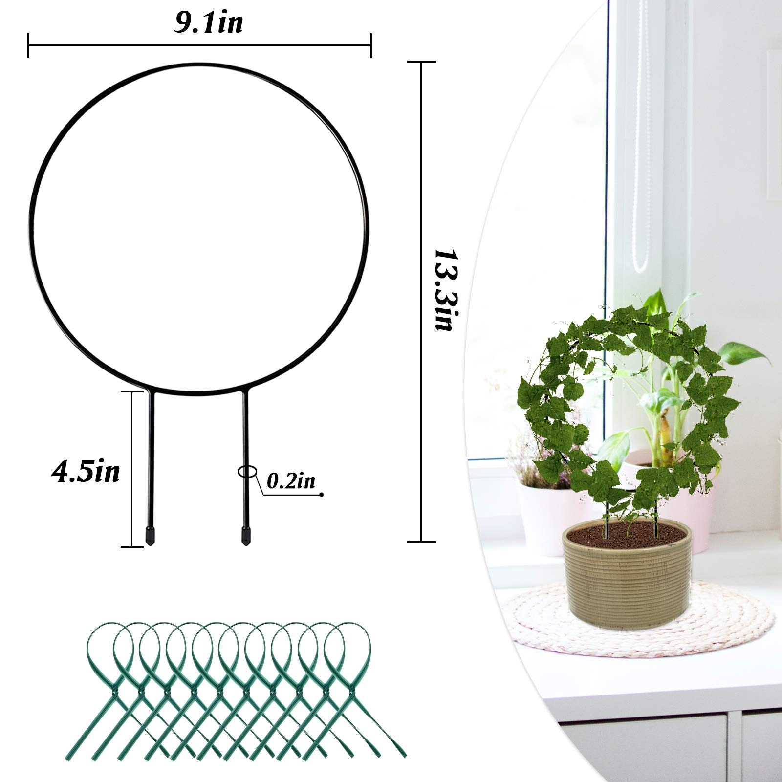 Legigo twist ties included to secure vines and training growth