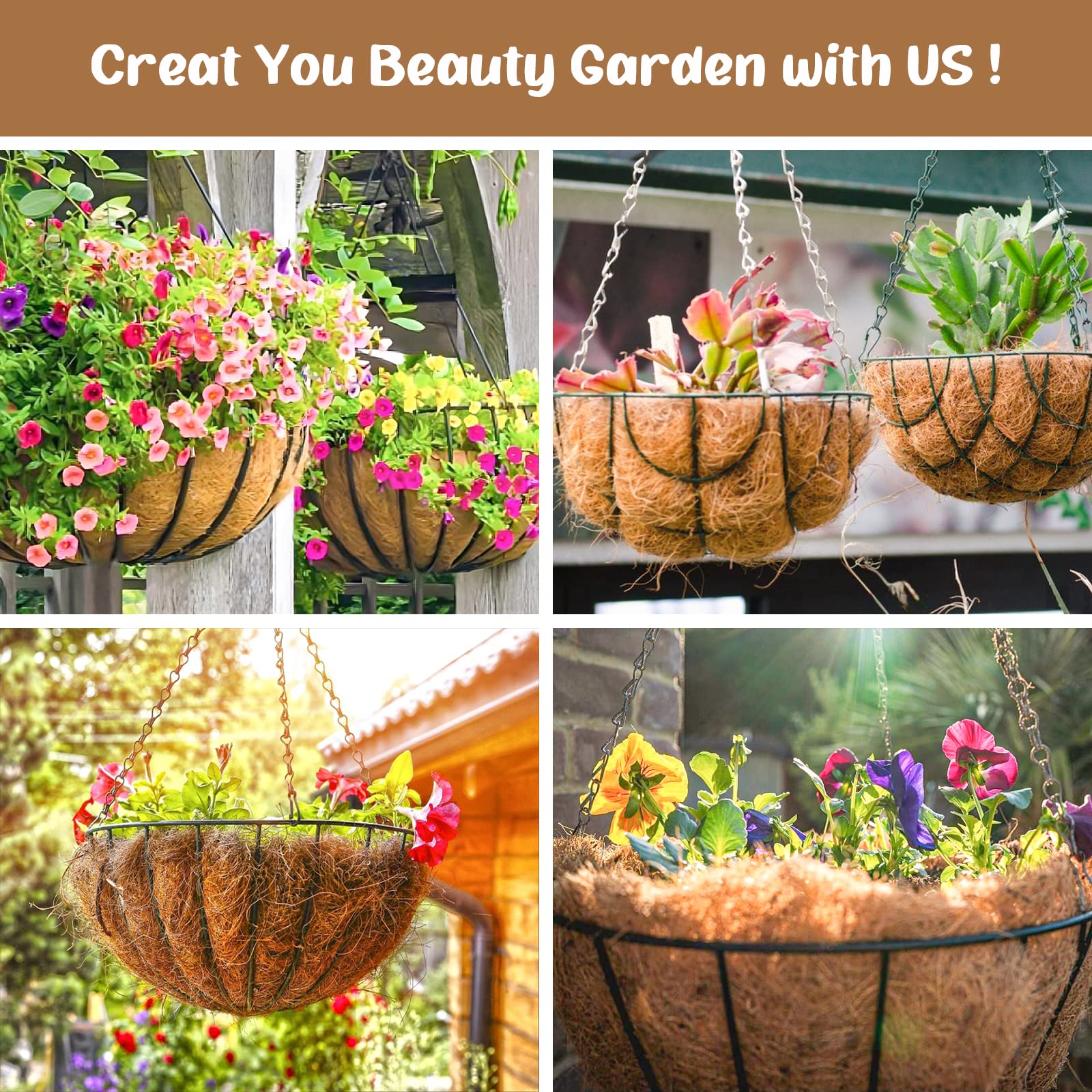 Legigo coco liner versatility for indoor balconies, patios, and gardens.