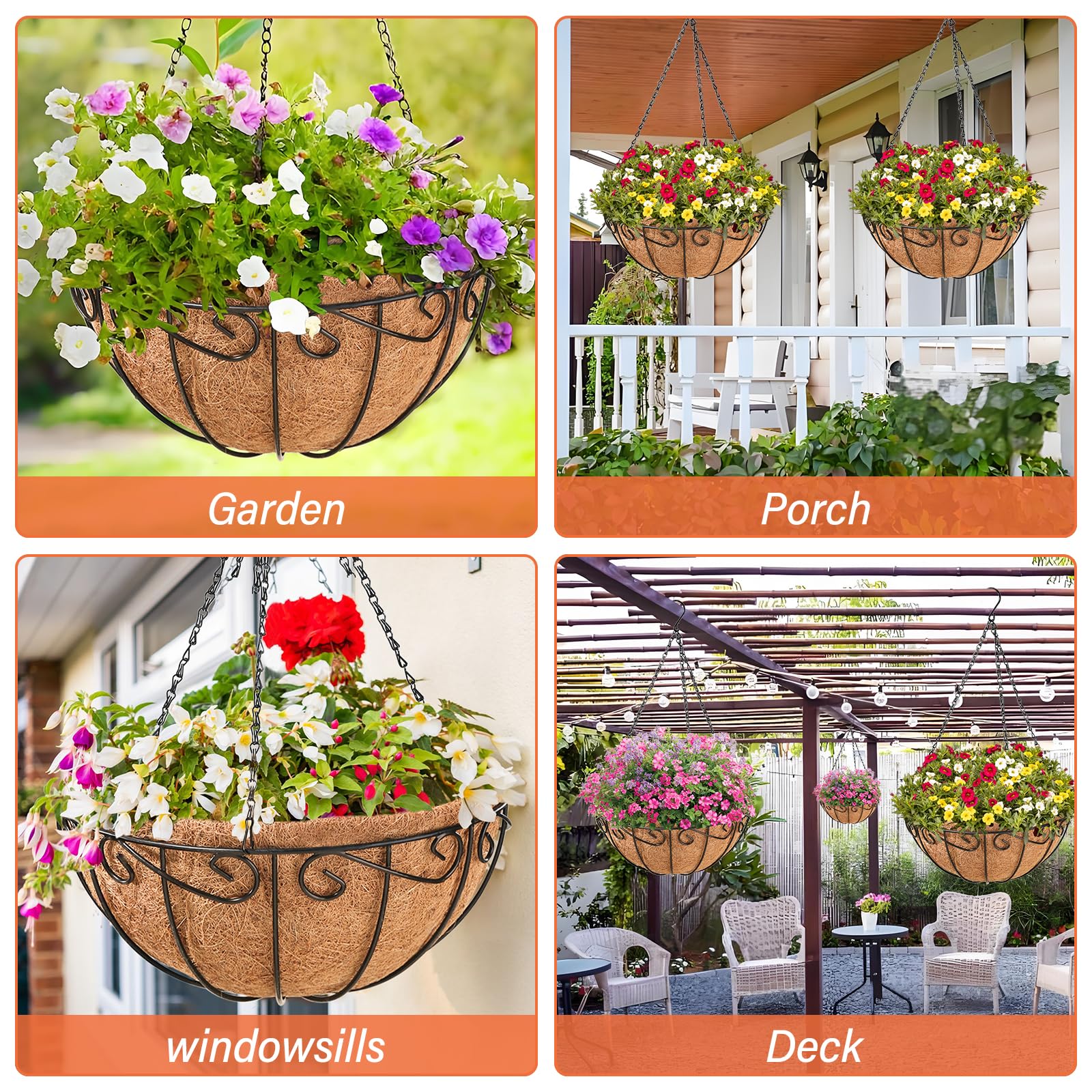 Legigo coconut liner helps plants stay hydrated during warm weather.