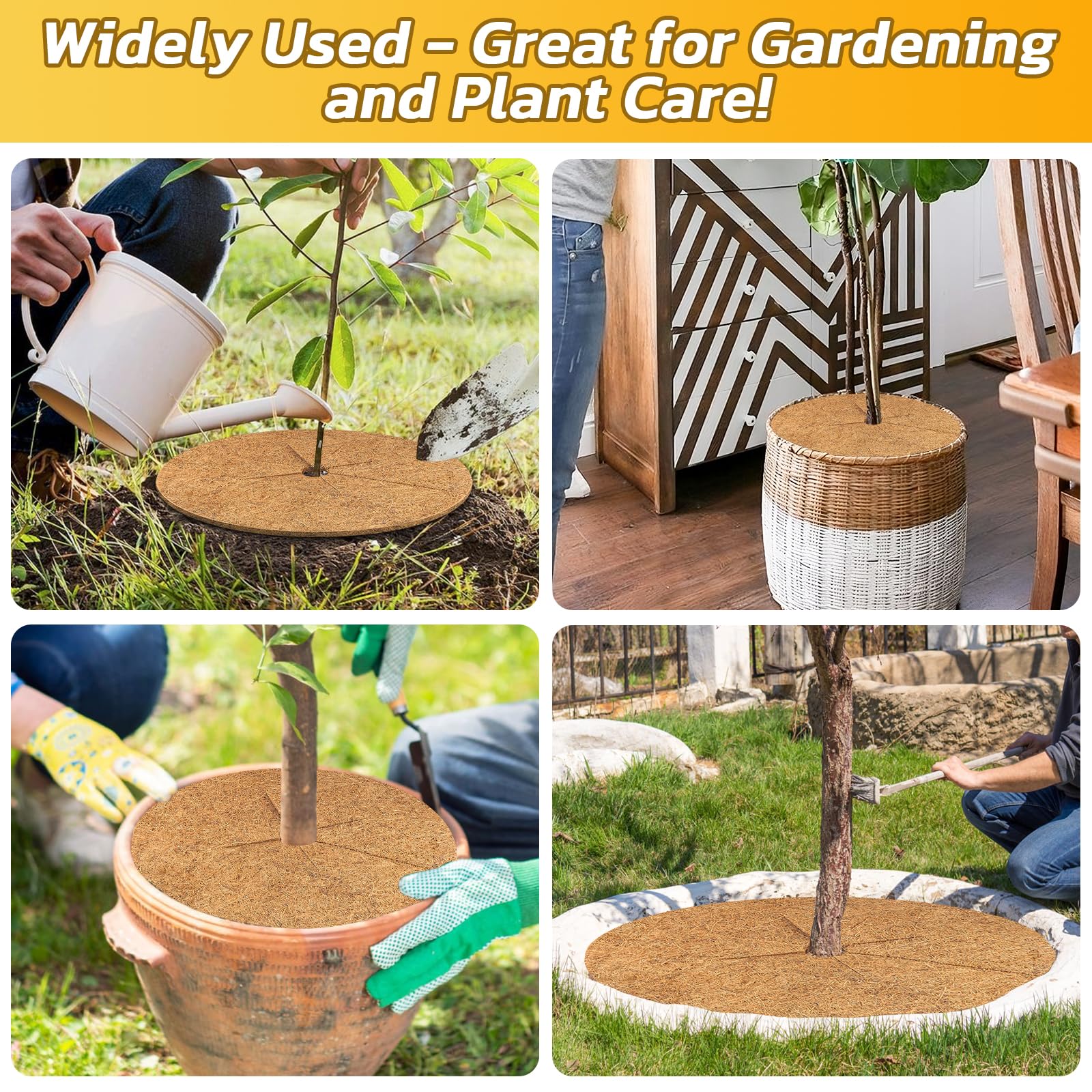 Legigo mulch rings used for decorative greenery in garden and events