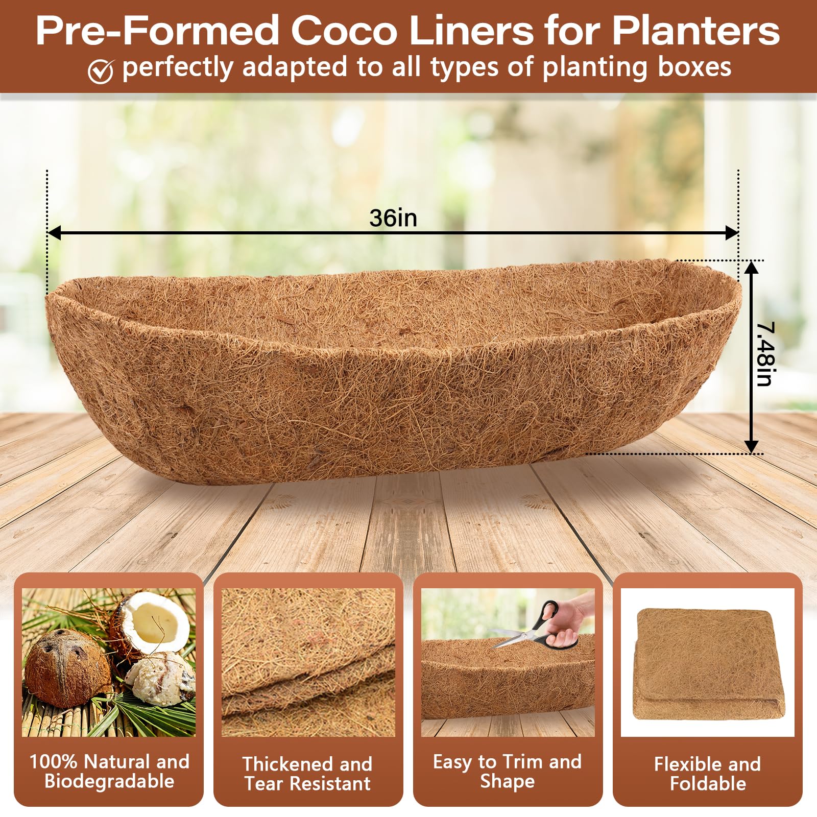 Legigo window box liner preform setup for easy shaping and planting readiness