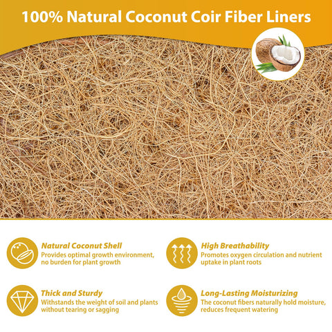 Legigo window box liner coconut fiber enhances drainage and aesthetics