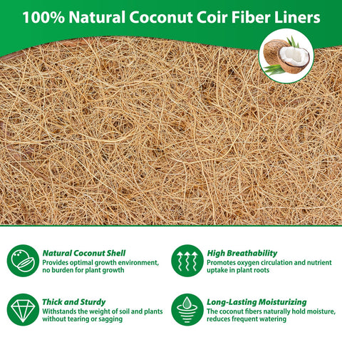 Legigo natural coir window box liner supports drainage and plant health.