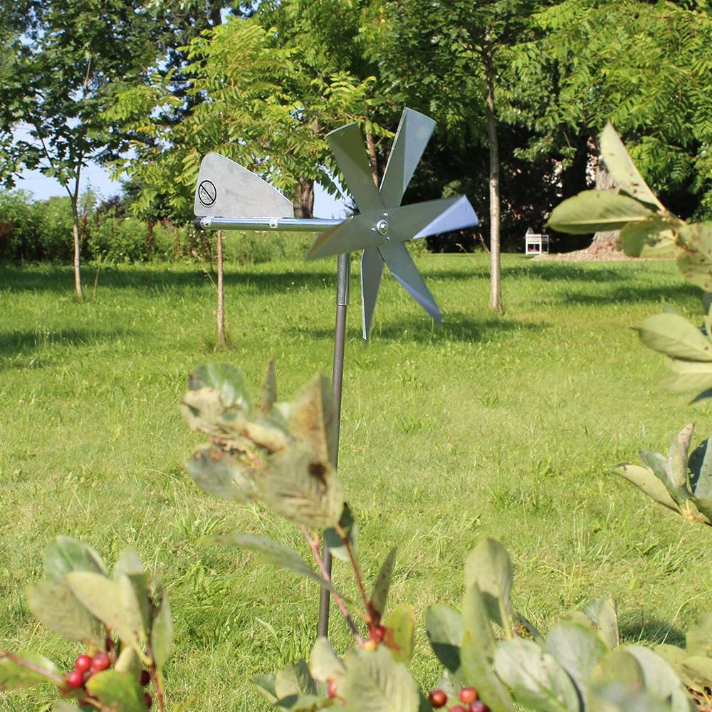 Lehman's windmill works well on clay soils for mole deterrence