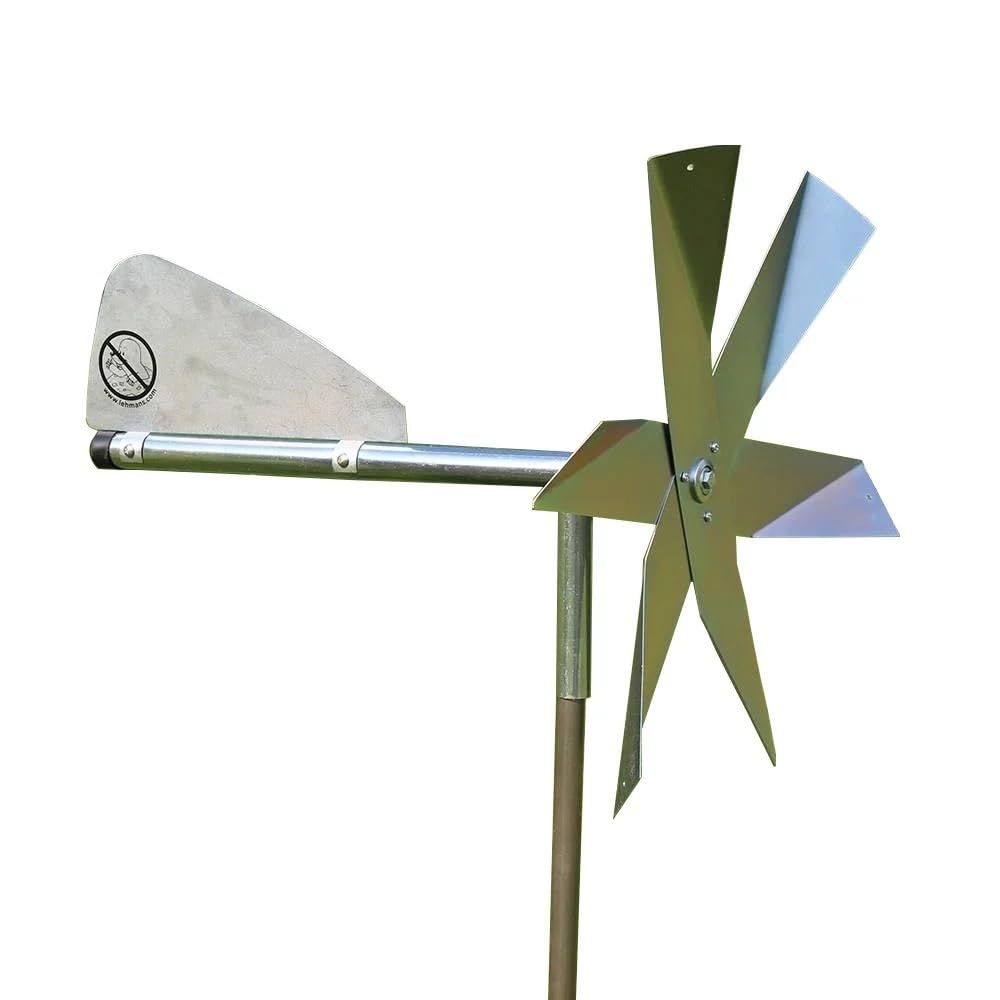 Lehman's mole-chasing windmill showing wide coverage area for yards