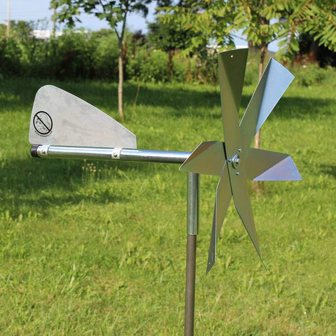 Lehman's windmill operates silently without batteries
