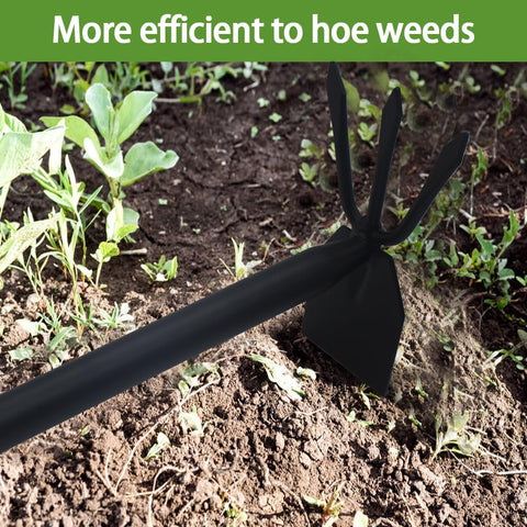 Lehood soil cultivation in action demonstrates weed uprooting capability.