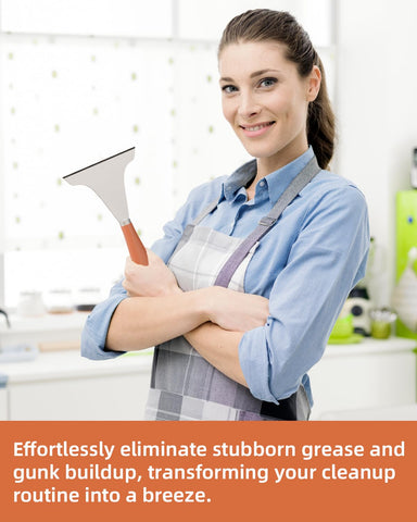 LEIFENY professional-grade griddle scraper for home chefs.