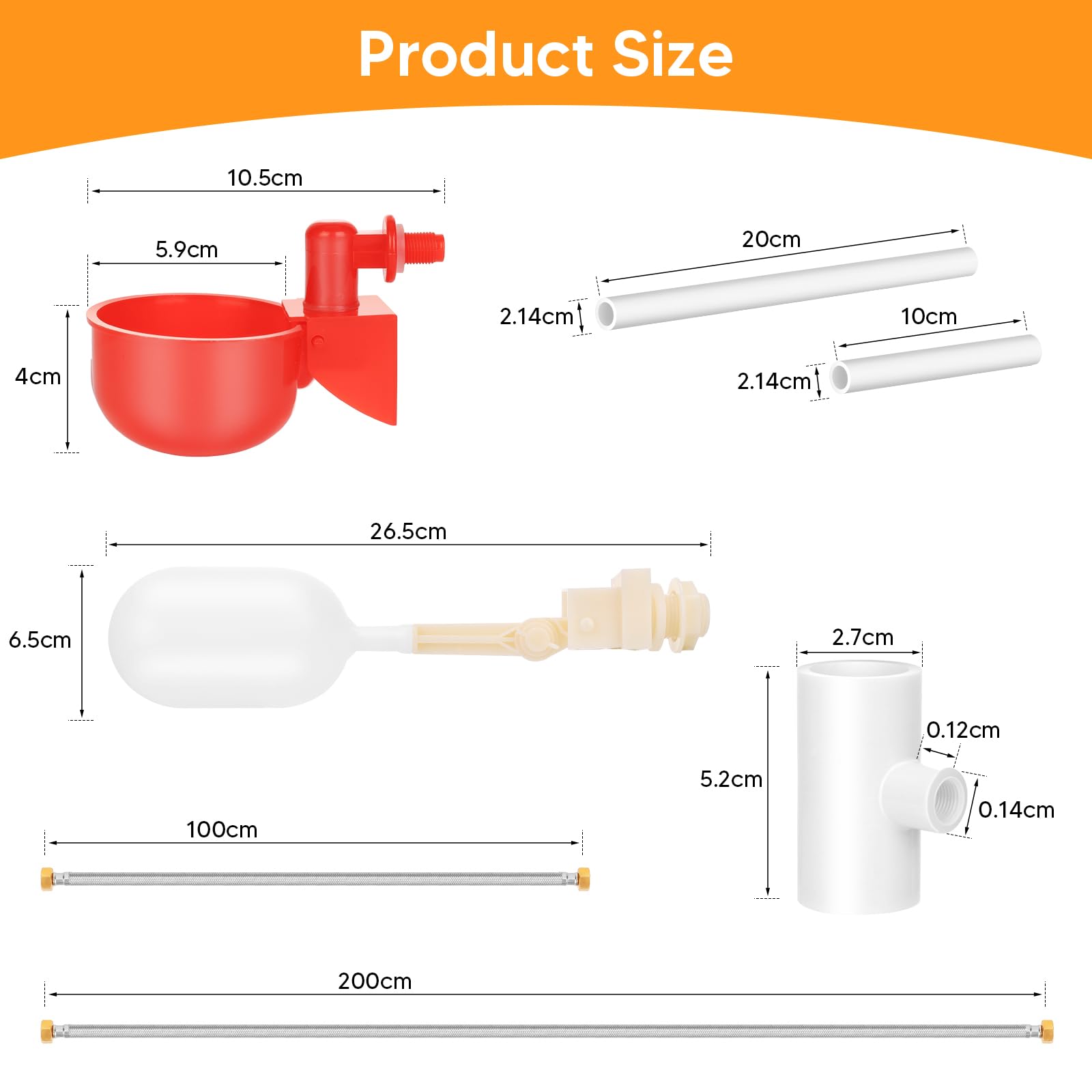 LEIFEOSH included accessories kit speeds installation with glue, tape, drills, and hoses.