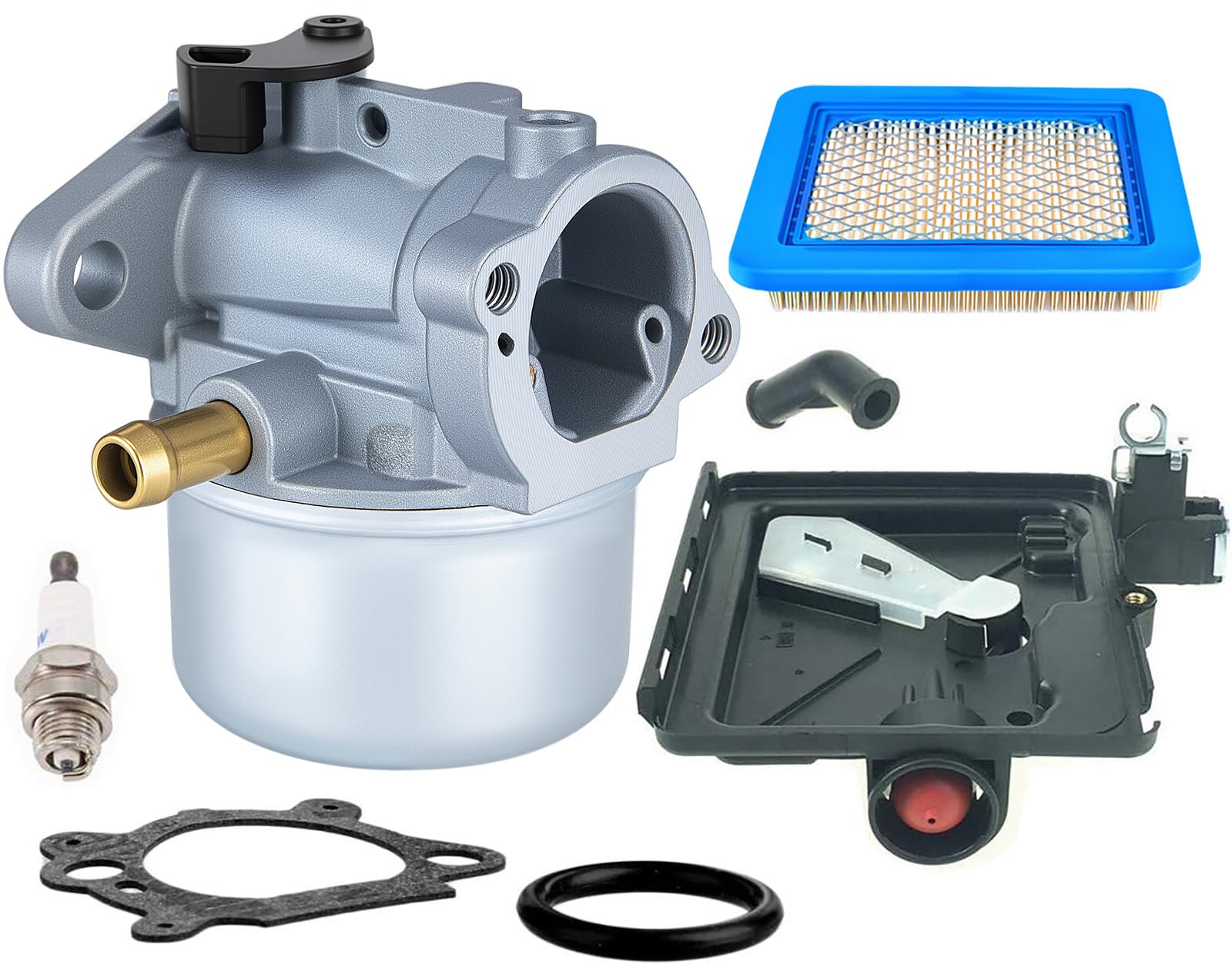 LEIMO KPARTS 799868 carburetor mounted on Briggs Stratton engine for retrofit