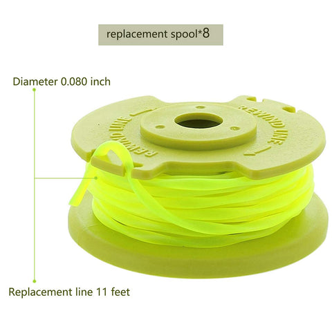 LEIMO KPARTS auto-feed spool close view showing smooth line feed.