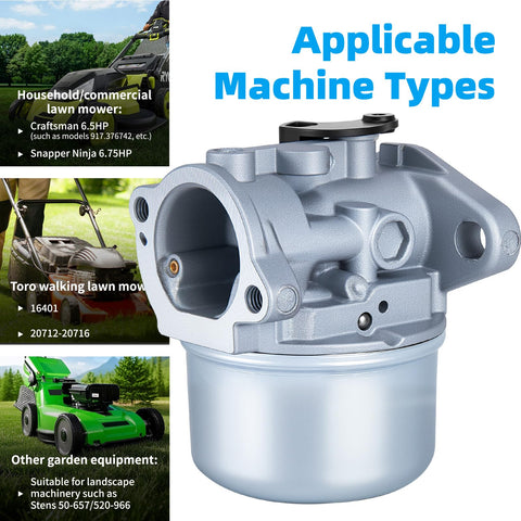 Carburetor package includes everything needed for fast installation