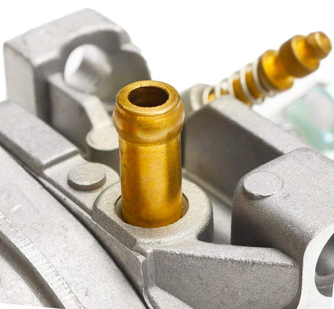 Packaging content image shows included carburetor and assembly parts.