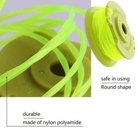 LEIMO KPARTS Ryobi One Plus+ compatibility shot for easy spool fit.