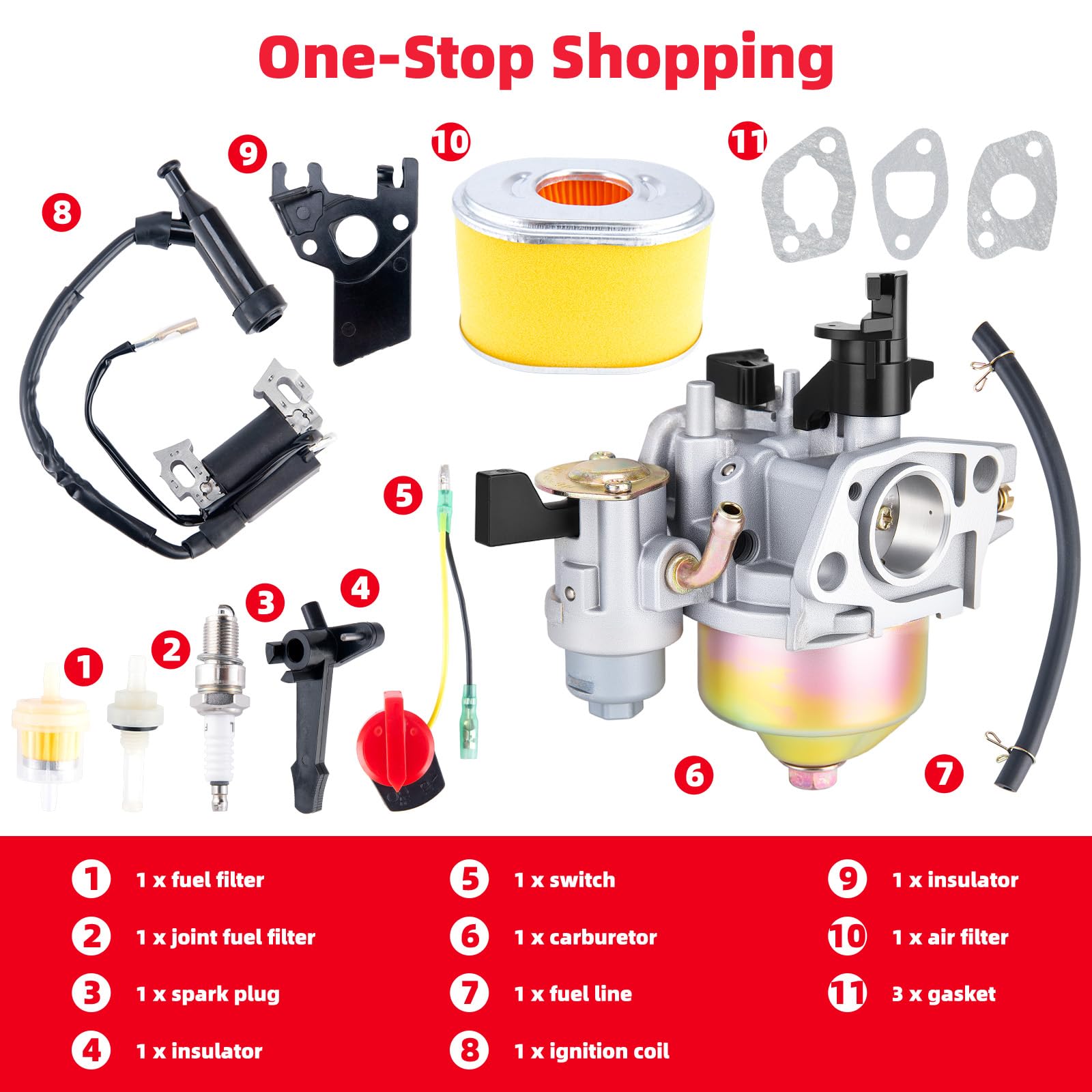 LEIMO KPARTS spark plug and ignition coil close-up promises dependable ignition