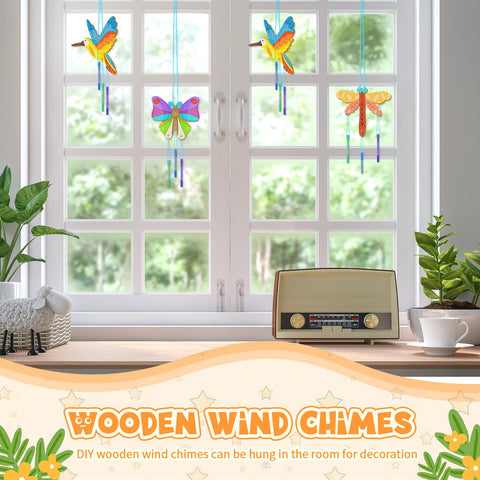 Leinuosen DIY wind chime materials for a fun family crafting project