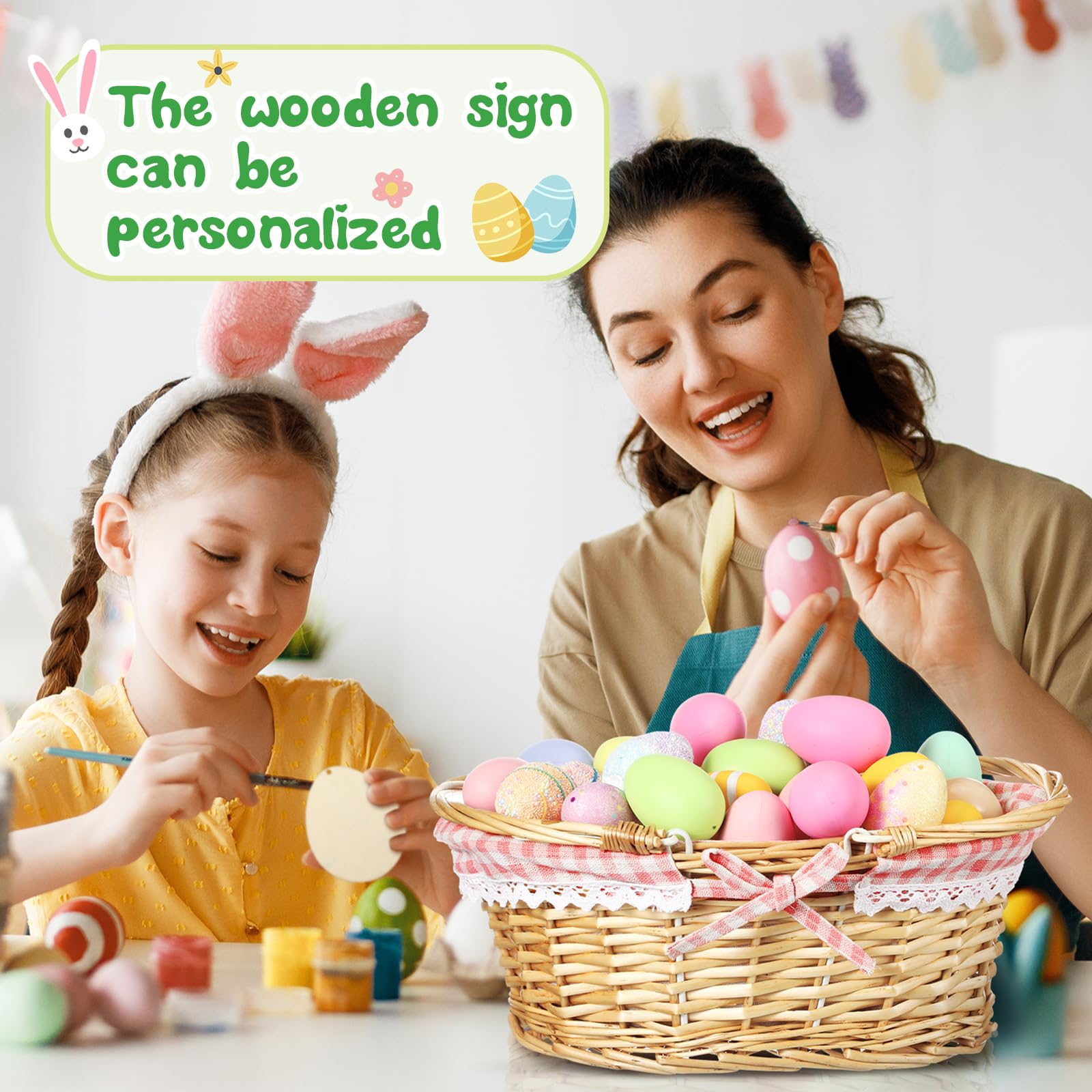Leinuosen durable wicker material provides reliable support for eggs and treats.