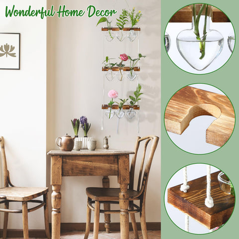 Leinuosen rope hanging system supports a tidy, suspended display for plants.