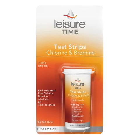 Leisure Time 45006A test strip ready to dip for quick spa reading
