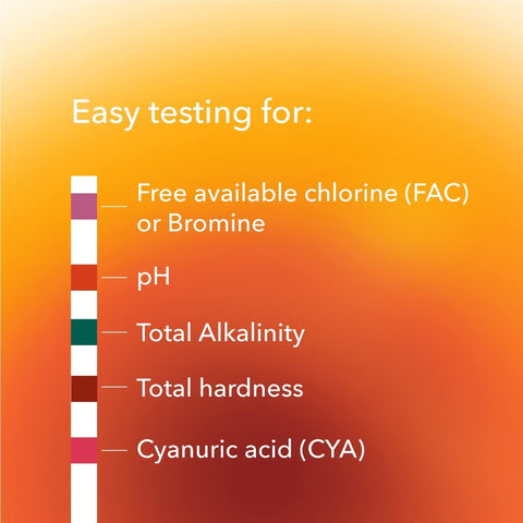 Leisure Time 45006A test strip shown for chlorine or bromine quick read