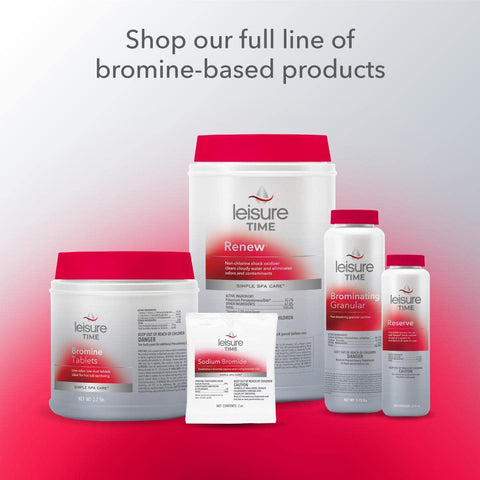 Leisure Time BE1 start-up steps guide spa owners toward steady bromide reserve.