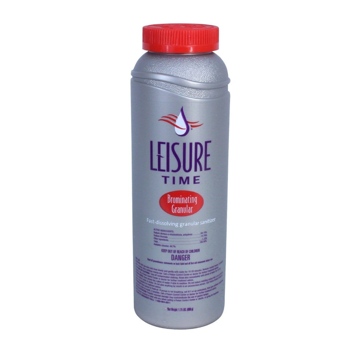 Leisure Time brominating granular dissolves in spa water, promoting clear, sanitized hot tub experiences.