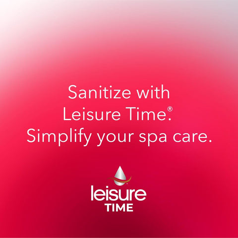 Leisure Time bromine tablets low odor dust close-up, reducing spa-dosing mess.