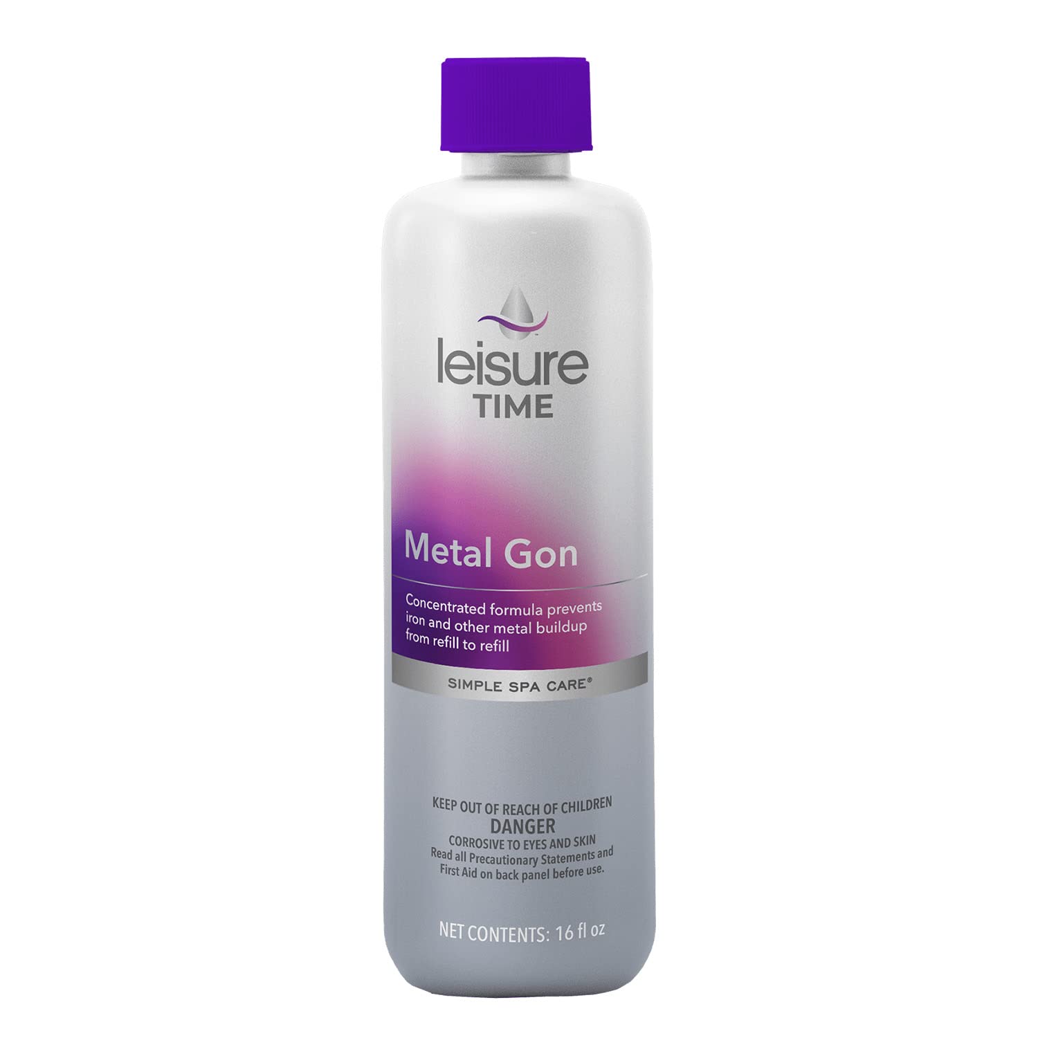 Two-pack Leisure Time Metal Gon bottles for long-lasting spa metal control