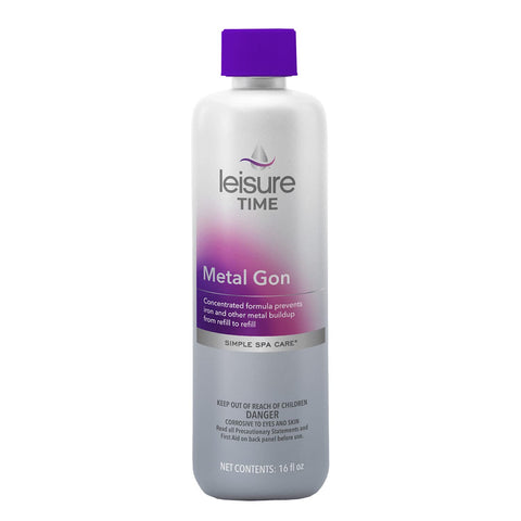 Two-pack Leisure Time Metal Gon bottles for long-lasting spa metal control