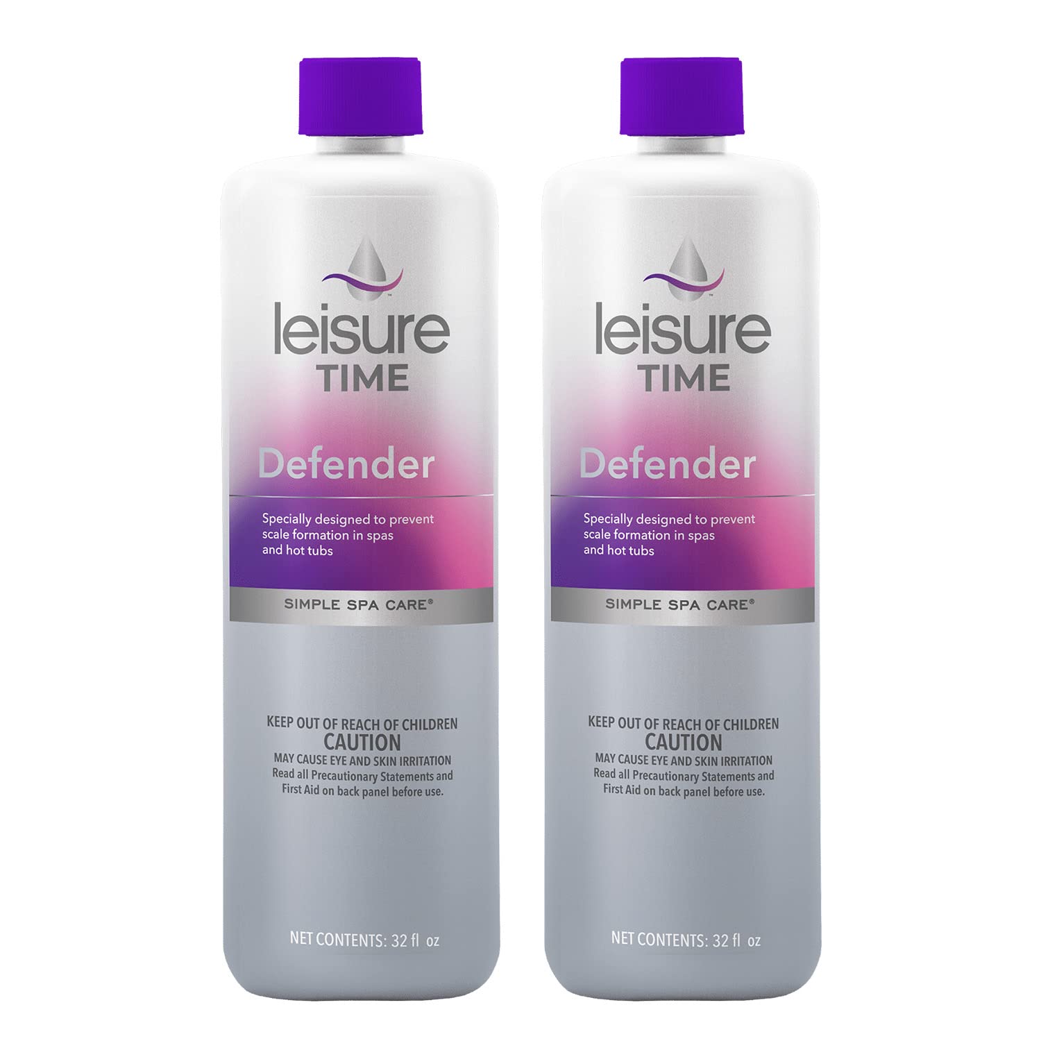 Leisure Time Defender Liquid bottle pour shows easy application for spa water care