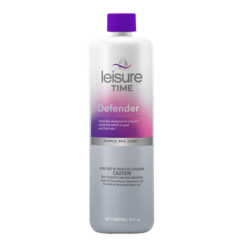 Leisure Time Defender Liquid pack front view demonstrates convenient 2-pack solution for hot tubs