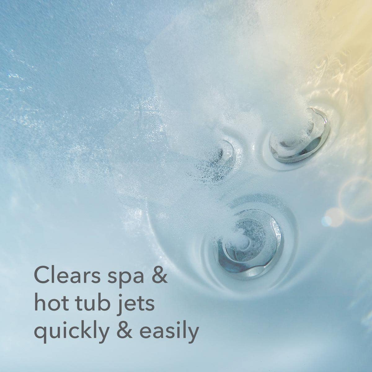 Leisure Time Jet Clean spa-tub-in-use active cleaning of jet lines