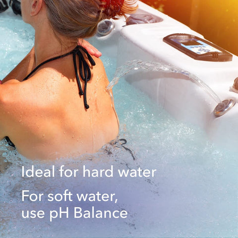 Leisure Time pH Balance Plus granules dissolving quickly in spa water.