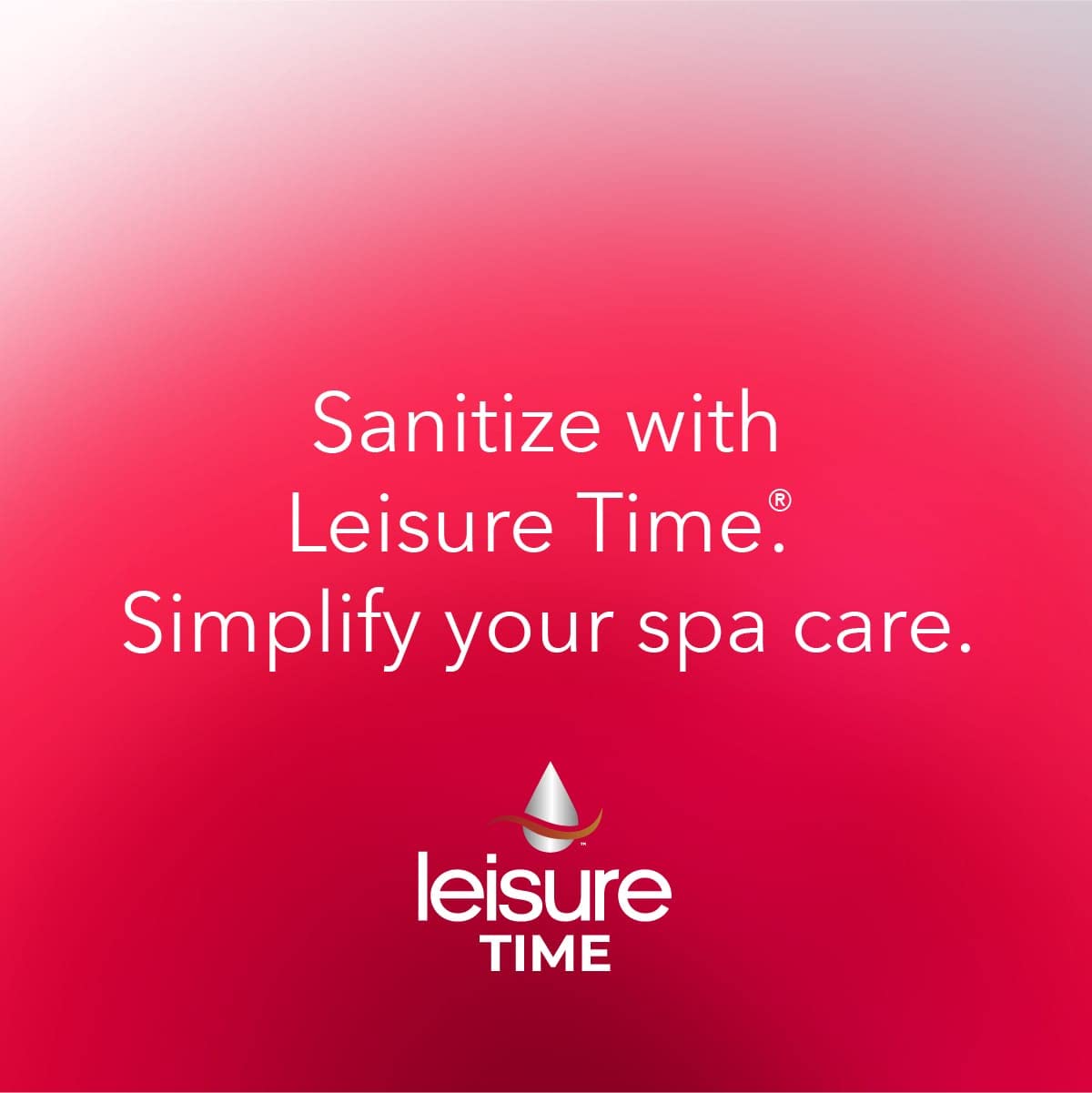 Leisure Time Replenish after-use boost supporting fresh spa water.