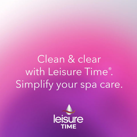 LEISURE TIME Simple Spa Care Enzyme demonstrates algae control in hot tub water.