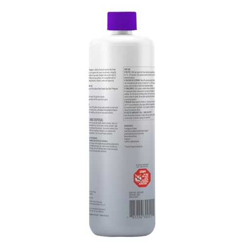 LEISURE TIME Simple Spa Care Enzyme near clear spa water highlighting improved clarity.
