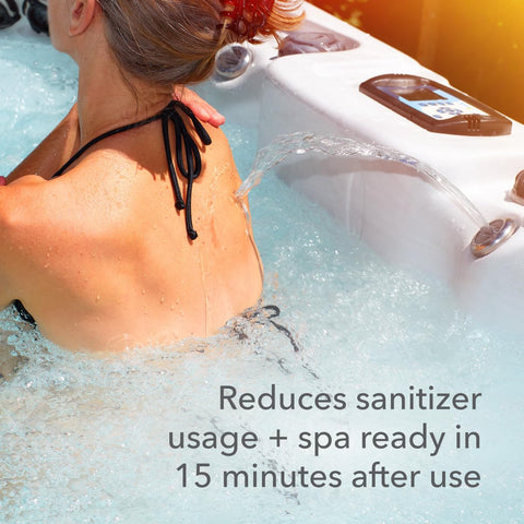 LEISURE TIME Simple Spa Care Enzyme weekly-use cue for easy spa maintenance.