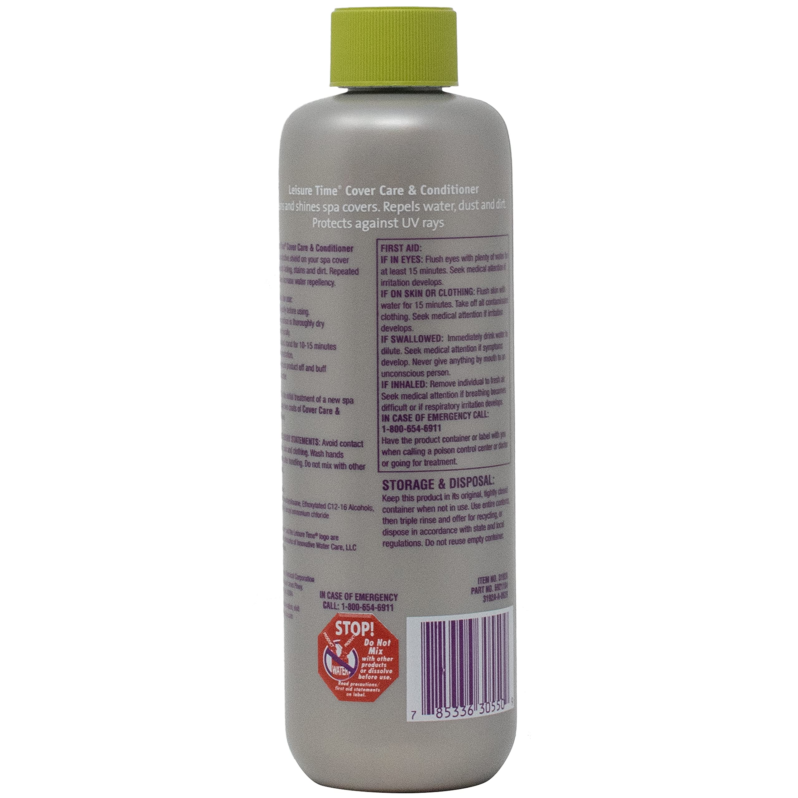 Leisure Time Spa 3192A water-repellent coating on vinyl surface