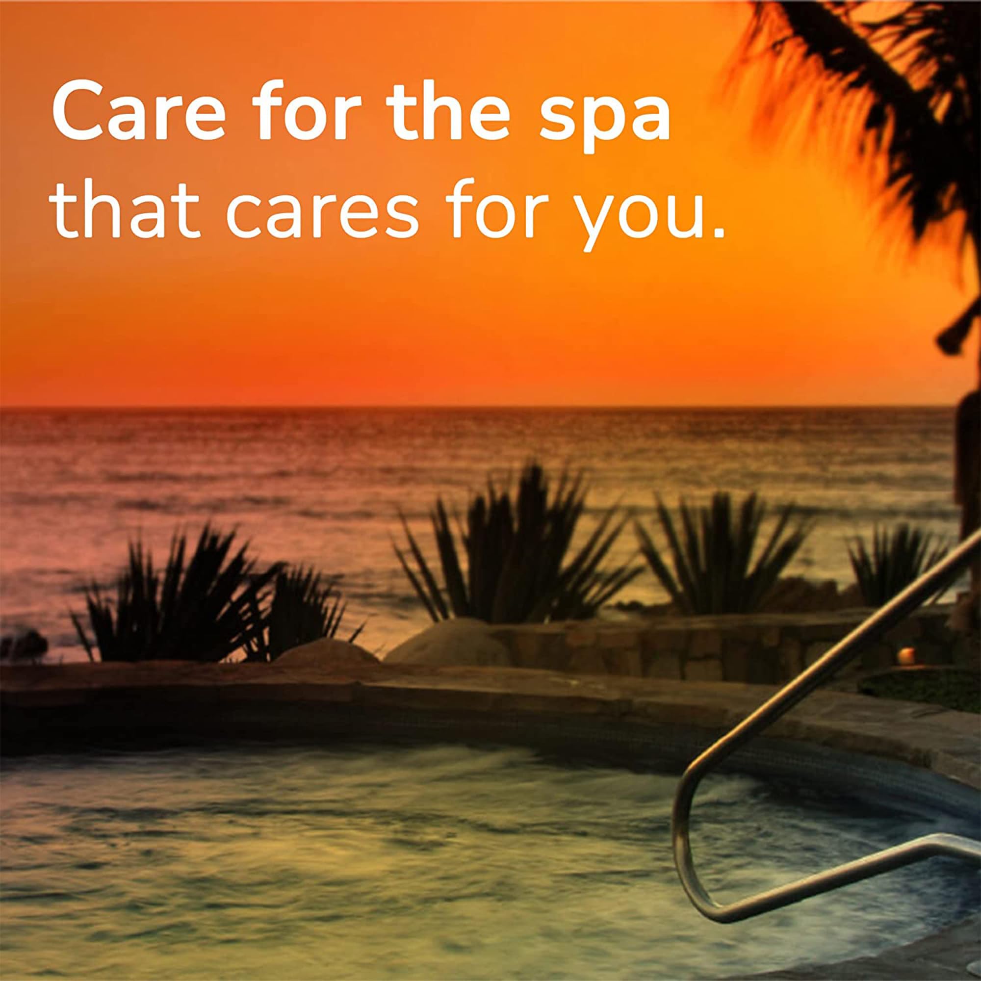 LEISURE TIME Spa 56 granules dispersing evenly in hot tub water scene