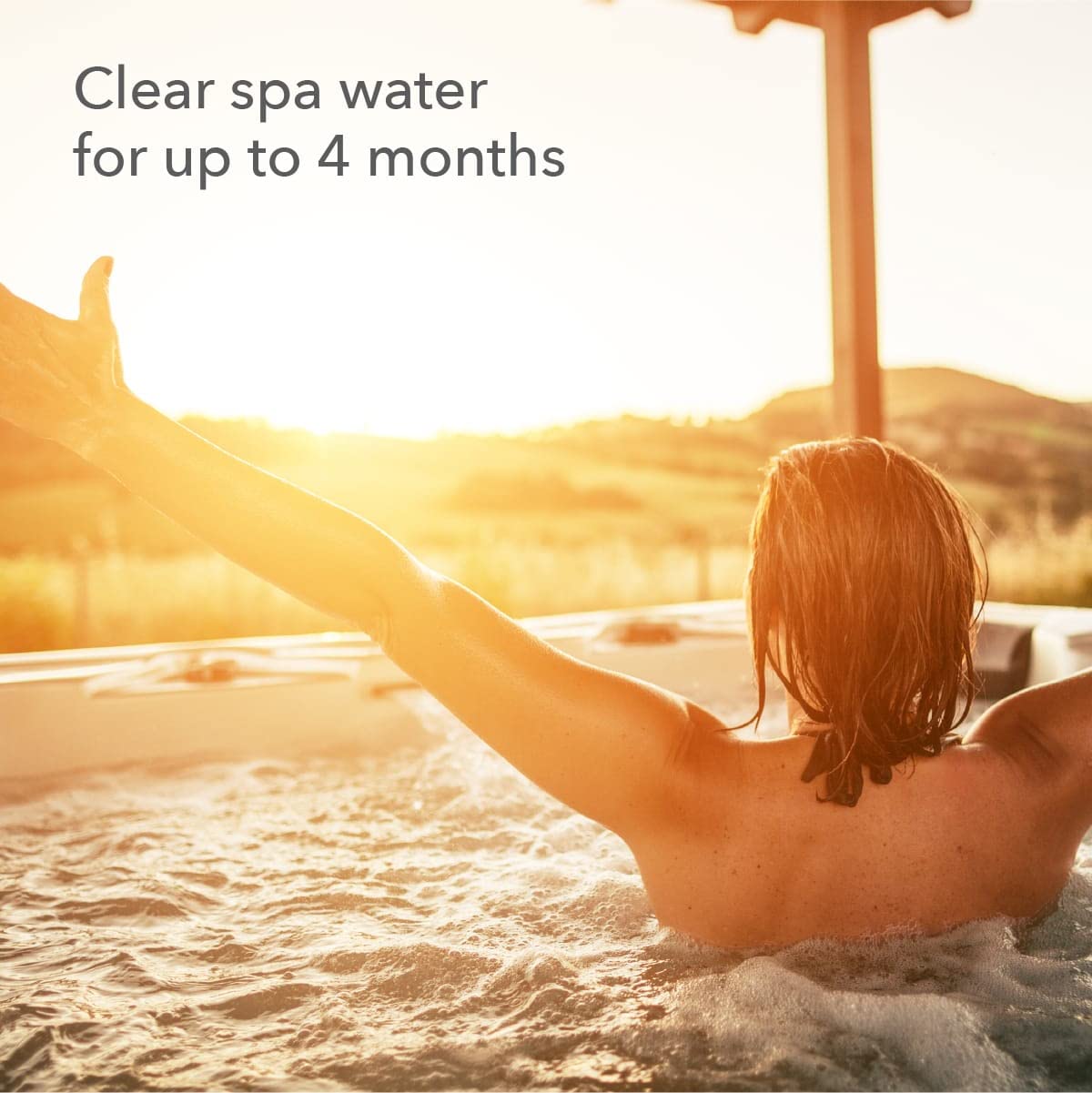 Leisure Time Spa Mineral Purifier installed in skimmer supports continuous mineral purification.