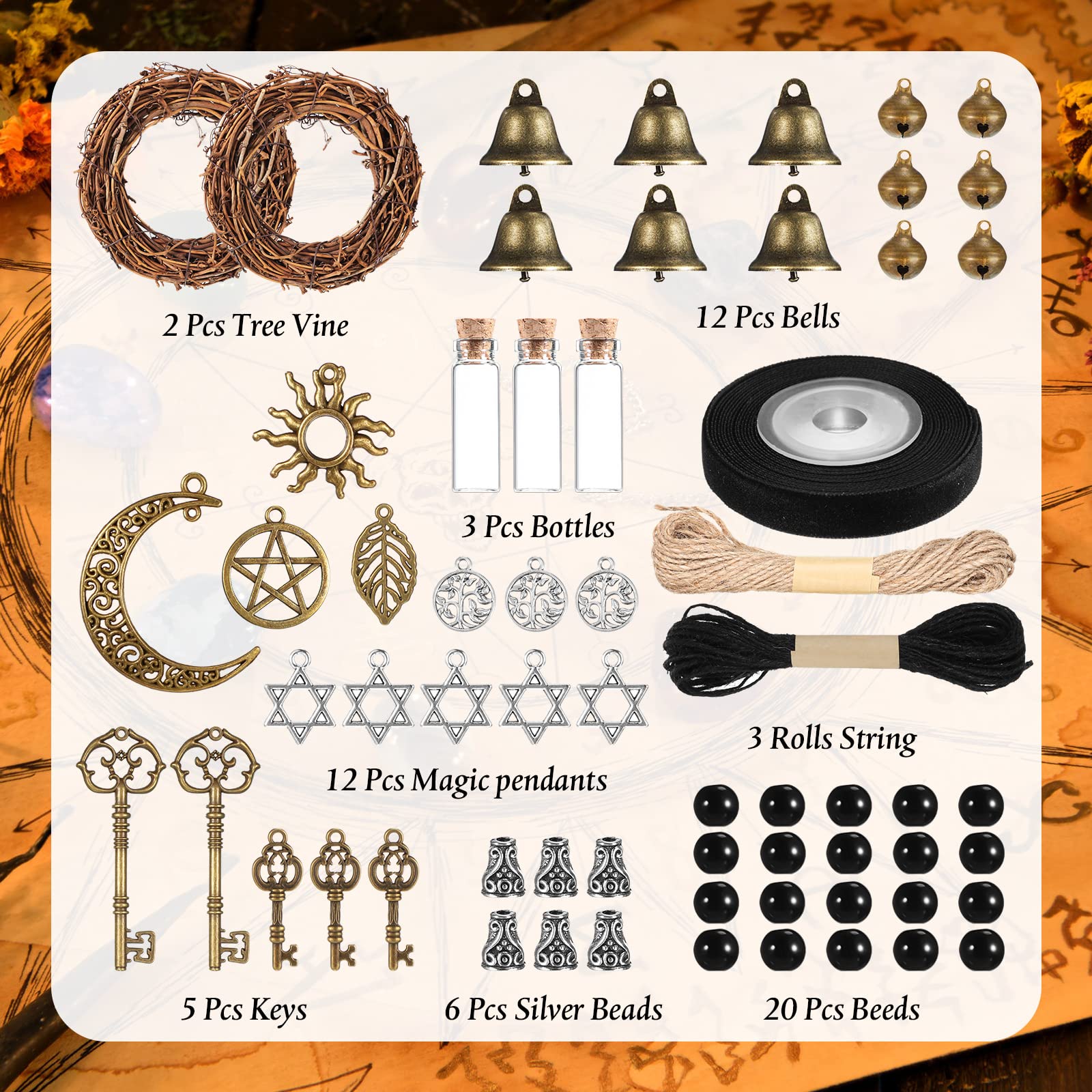 Leitee large door bell adds rustic charm to your entryway.