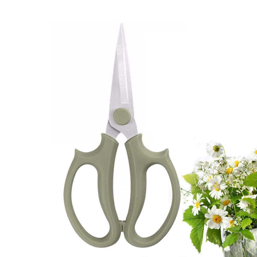Leize Flower Scissors blade close-up for precise pruning and clean cuts.