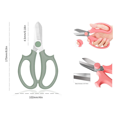 Leize flower scissors stainless steel construction ensures durable, sharp cuts for stems.