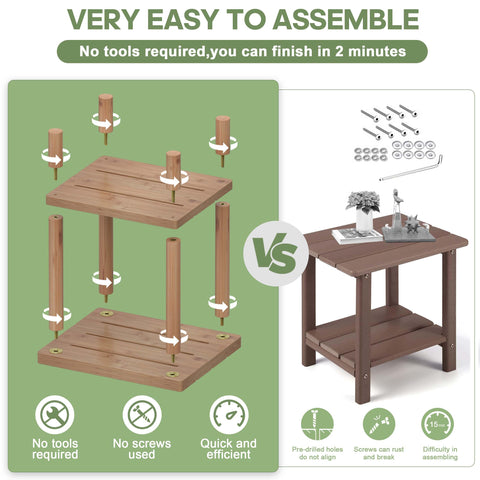 LEJANEOYE carbonized bamboo maintains color and longevity