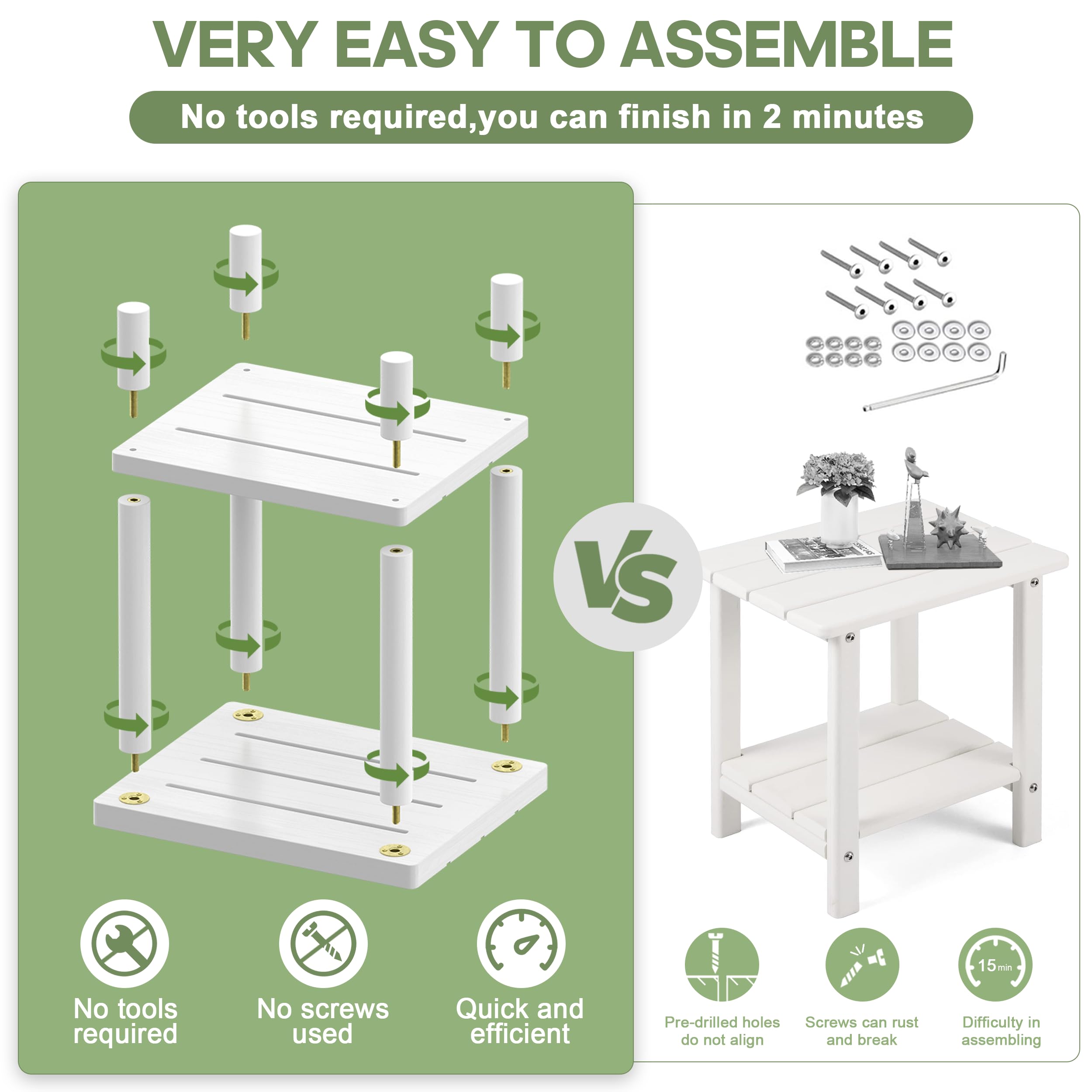 LEJANEOYE easy-assembly design with no tools required for quick setup.