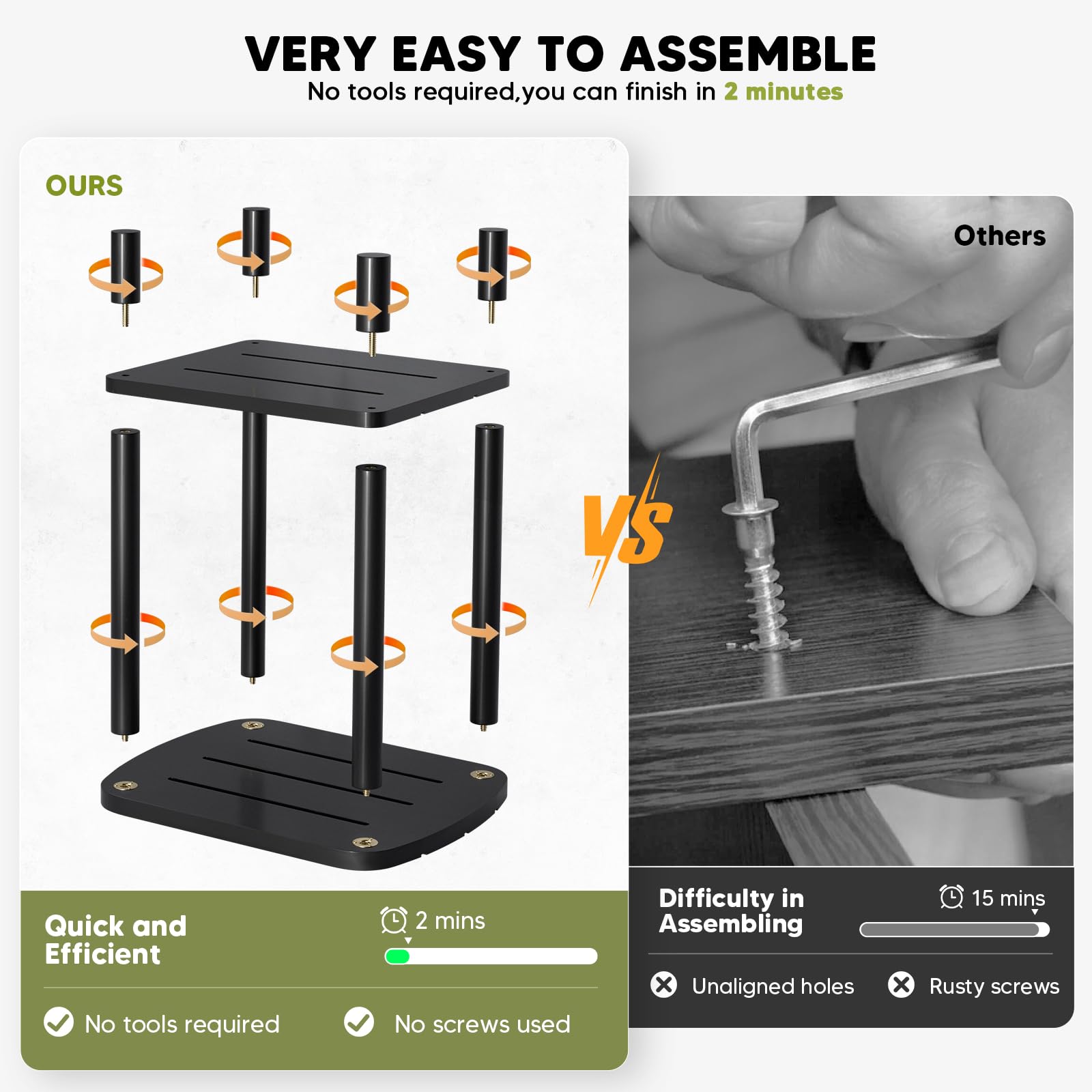 LEJANEOYE all-weather-resistant bamboo end table withstands sun and humidity